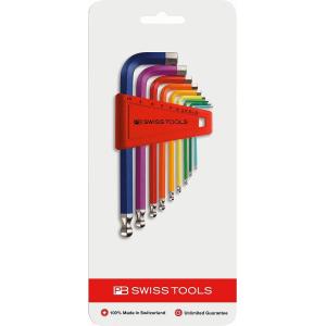 PBスイスツール（PBSWISS PBSWISSTOOLS）ボール付レインボー六角レンチセット【ミリ...