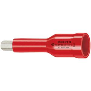 クニペックス（KNIPEX）絶縁ヘキサゴンビットソケット5mm【差込角1/2"】〔9849-05〕9...