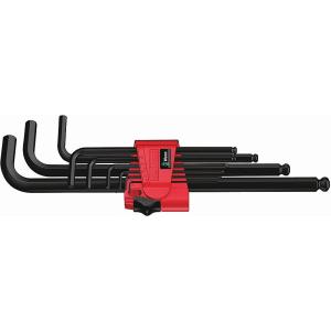 Wera Hex-Plusロングボールポイント六角棒レンチセット【9本組】〔950/9 Hex-Pl...