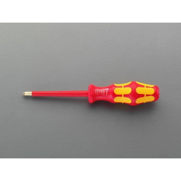 Wera(ヴェラ ウェラ ベラ)絶縁プラスドライバー【プラス＃2】スリップストップ機構仕様〔162i...