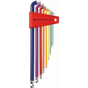 【在庫セール】PB　ショートヘッドボール付ロング六角棒レンチセット　2212LH PB SWISSTOOLS|ショートヘッド ロングボール六角レンチセット ホルダー