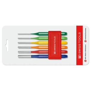 PBスイスツール（PBSWISS PBSWISSTOOLS）レインボー平行ピンポンチセット【八角胴】...