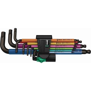 【期間限定価格】Wera　マルチカラーHex-Plusロング六角棒レンチセット9本組 950/9 Hex-Plus Multicolour　073593｜pro-tools