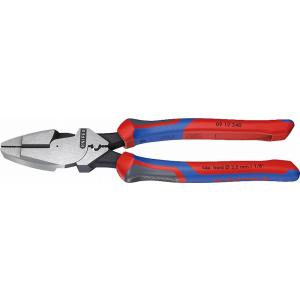 クニペックス（KNIPEX）圧着付架線工事用強力型ペンチ240mmコンフォートハンドル【3Kグリップ...