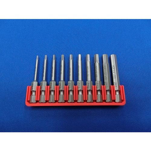 Wera 1/4”Hexビットセット【インチロング】ケース付 Wera10本ビットセットB