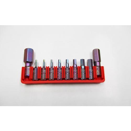 PBスイスツールズ(PB SWISS TOOLS）1/4”Hex六角ビットセット　ケース付 10本ビ...