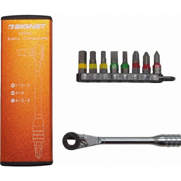 シグネット（SIGNET）ミニビットラチェットセットオレンジ〔22048〕