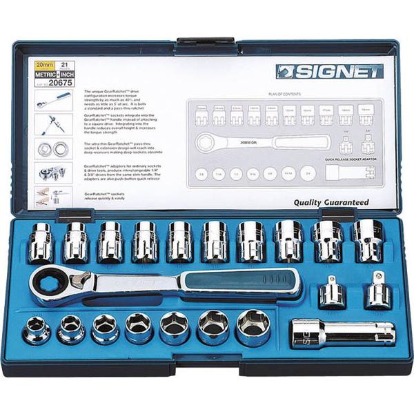 シグネット（SIGNET）21PCボルテックスソケットセット(差込角20MM)20675