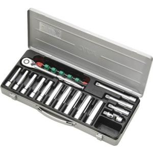 ＫＴＣ　１２．７ｓｑ．ディープソケットレンチセット［１５点］〔TB4L10X〕TB4L10X