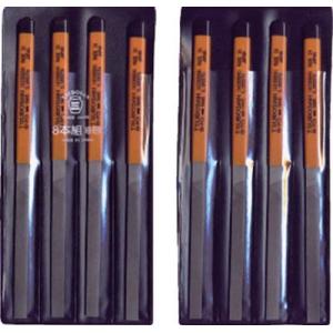 ツボサン　組ヤスリ　８本組　平　油目〔HI008-04〕HI00804