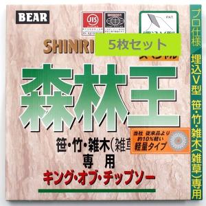 森林王 255mm軽量タイプ 5枚組　バクマ工業の草刈チップソー｜pro-yama