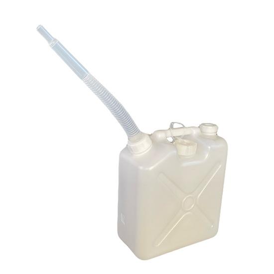 ポリタンク 10L 白 水入れ缶 ノズル付　千曲化成