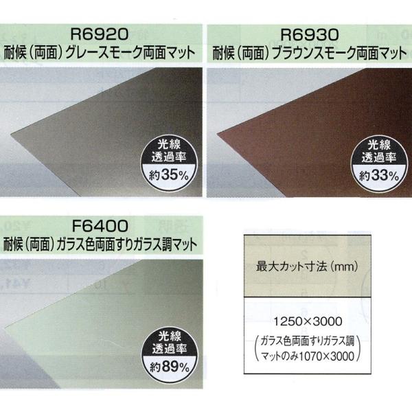 （企業・法人様用商品）ポリカプレート1枚PCSP マットカラー 厚さ3mm 両面耐候　タキロンシーア...