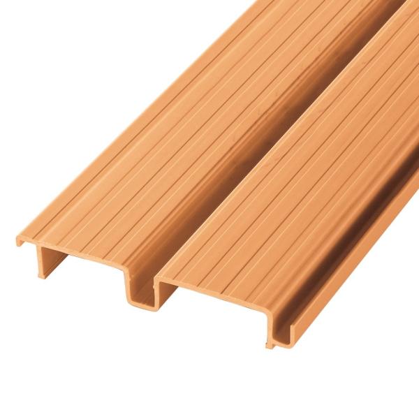 （企業・法人様用商品）デッキ材樹脂 連結形 新木目調 180×1820　5枚組　タキロンシーアイ