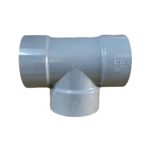 VU継手 VU-DT40 排水パイプ継手 チーズ 1個 VUDT40 : プロヤマ - 通販 