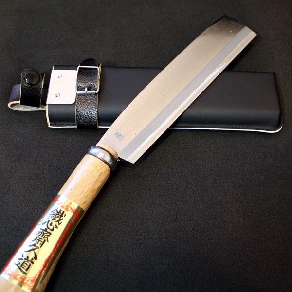 鉈 5.5寸 （165mm）左利き用 片刃 鉄心斎久道作