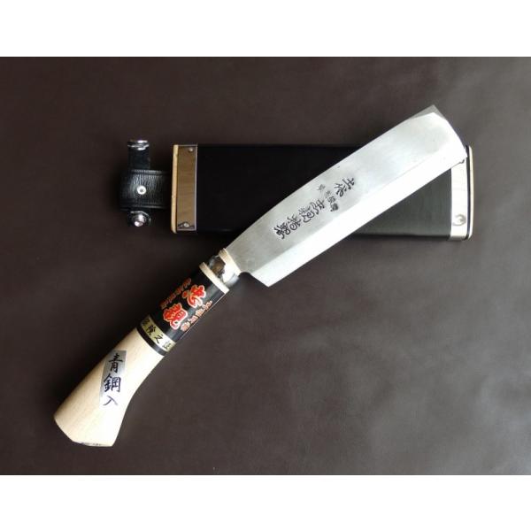 ナタ6寸 180mm　片刃細身　 鉈は土佐の一級品