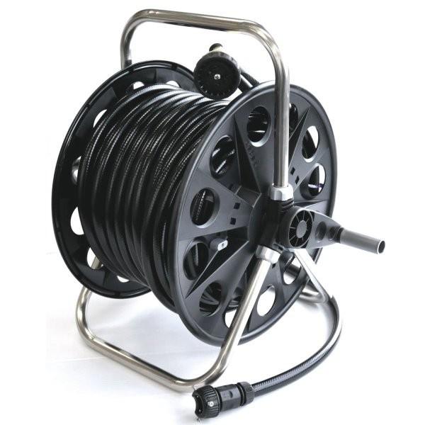 ホリデーIIホースリール耐圧防藻ホース50m付　日之出化成