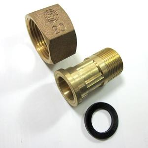 塩ビ用メーターユニオン20A,ガイドナット/HIユニオンシモク