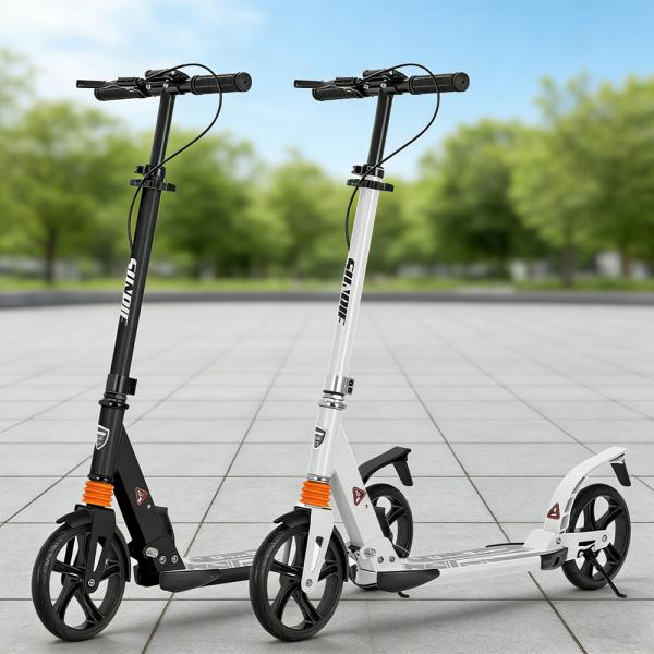 PROBASTO キックボード 大人用 子供 8インチ 折りたたみ 軽量 高さ四段階調整 ブレーキ付...