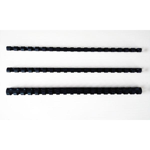 プラスチックリング-小分け袋入り　【黒/10mm/A4/20穴/20本入】　PR1020A4-20K