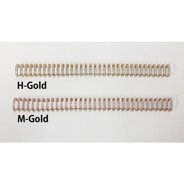 ダブルループリング Mゴールド金色【NO.7/A4/34山/直径11mm/820本入】 WR07A4...