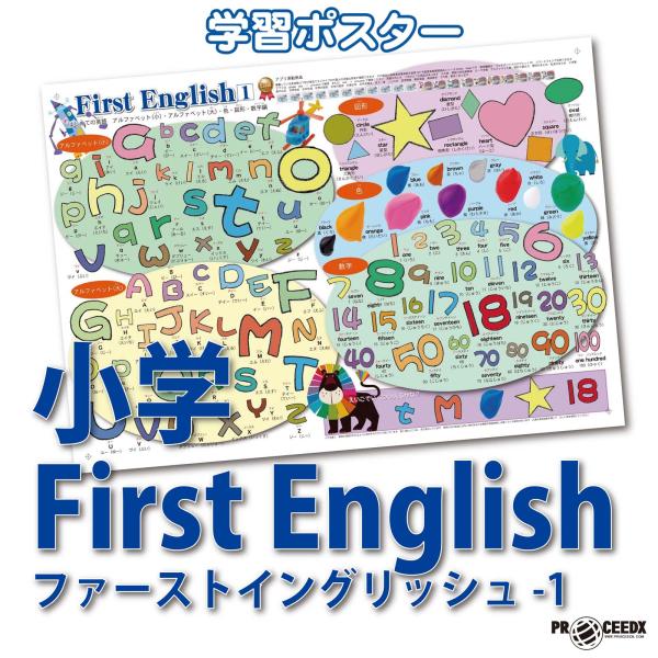 proceedx　学習ポスター　0055　First Englishファーストイングリッシュ-1　　...