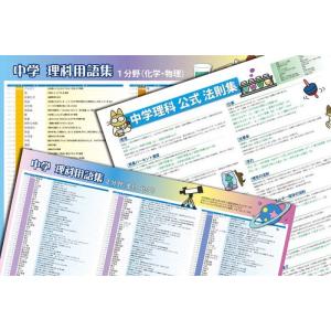 proceedx　学習ポスター　0983　学習中学理科3点セット　送料無料　勉強部屋　教室　壁掛け　...