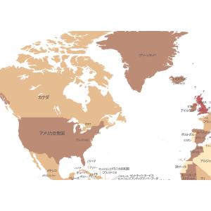 PROCEEDX美しい世界地図 パステルカラー...の詳細画像1