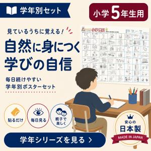 小学5年学習ポスターよくわかる世界地図 + 日...の詳細画像1