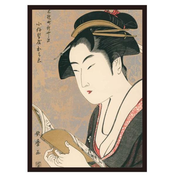 proceedx　名画 絵画ポスター　2053　木挽町新やしき　小伊勢屋おちゑ/喜多川歌麿額オフィス