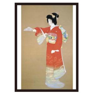 上村松園 「序の舞」 シルクスクリーン版画（限定300部 版上落款あり