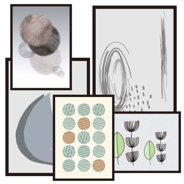 proceedx名画 絵画ポスターpro-3001 福袋1　5枚セット　額フレーム付　送料無料　絵ア...