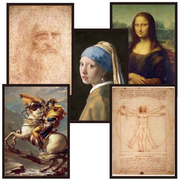 proceedx名画 絵画ポスターpro-3003 福袋3　5枚セット　額フレーム付　送料無料　イン...