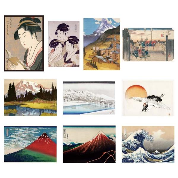 proceedx　pro-3031　日本名画　絵画20枚セット 12　送料無料　　アート インテリア...