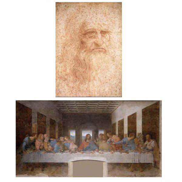 proceedx　名画 3124 絵画お値打ち２枚セット4　ダヴィンチ　A3サイズ　送料無料　　アー...