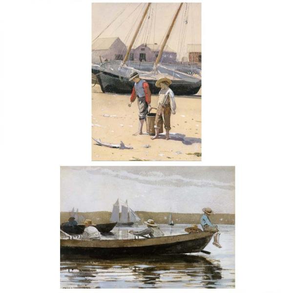 proceedx　名画 3130 絵画お値打ち２枚セット10　ホーマー　プレゼント