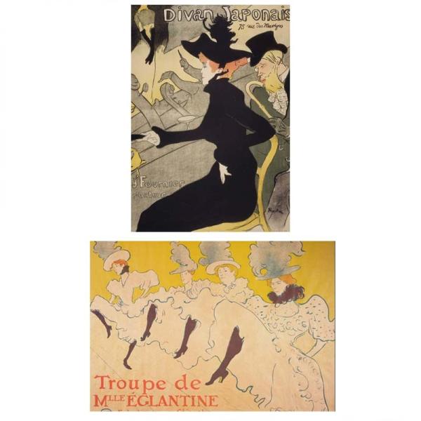 proceedx　名画 3135 絵画お値打ち２枚セット15　ロートレック　プレゼント