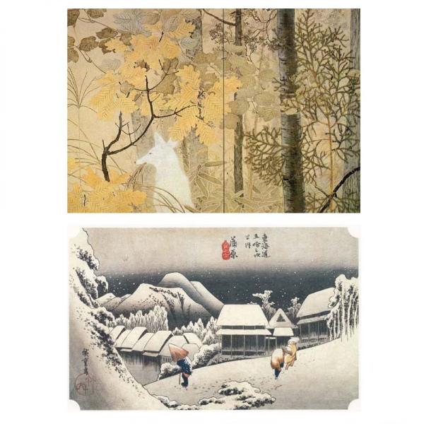 proceedx　名画 3140 絵画お値打ち２枚セット20　横山大観 下村観山　