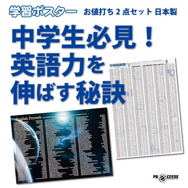 中学生必見！英語力を伸ばす秘訣お値打ち2点セット 日本製