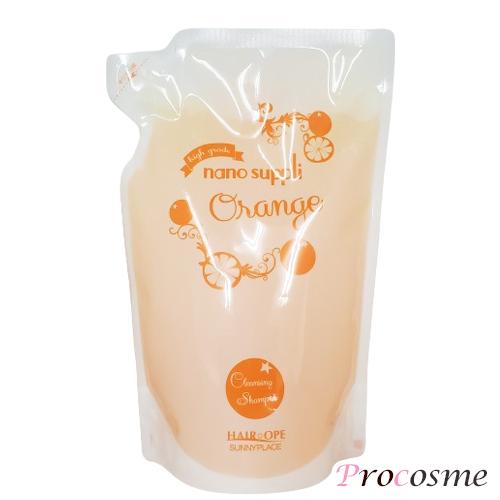 サニープレイス ナノサプリ クレンジングシャンプー オレンジ 詰替え 800ml