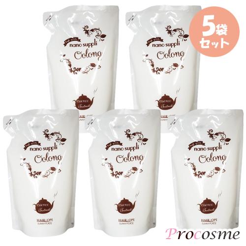 【5個セット】サニープレイス ナノサプリ エッセンストリートメント ウーロン 詰替え 800ml×5...