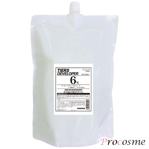 ティアーズ ヘアカラーデベロッパー 6％ 2000ml｜医薬部外品 大容量 ヘアカラー 2剤