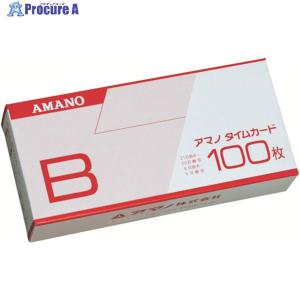 アマノ（AMANO） タイムパック(6欄印字)カードB (100枚入) □▽136