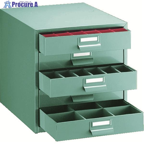 TRUSCO ツールケース 333X410XH348 引出5段 プラボックス付  ▼102-5755...