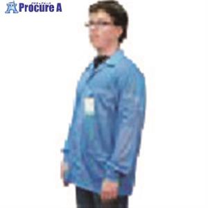 DESCO スモック ジャケット ニット袖口 青 4XL ■▼113-4970 73772 1着