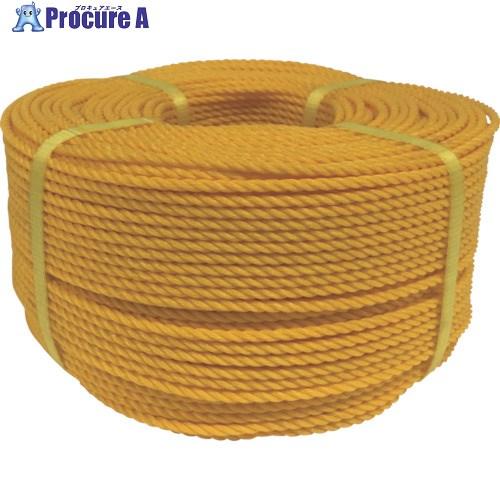 ユタカメイク ロープ PEロープ巻物 4φ×200m イエロー  ■▼113-5469 PE-80 ...