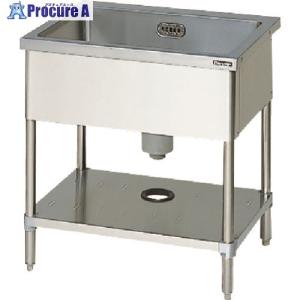 Maruzen 一槽シンク750×750×800(ホース付) □▽136-4061 BS1-077 1台