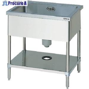 Maruzen 一槽シンク750×750×800(ホース付) □▽136-4061 BS1-077 1台