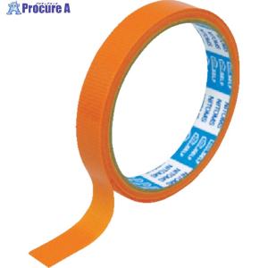 ニトムズ PEクロステープ 15mmx10m 橙   114-4713 J6809  1巻